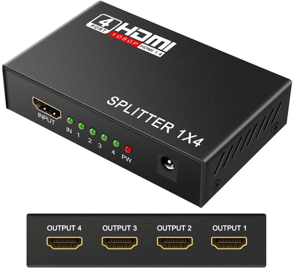 HDMI Splitter 1080P 3D 1 in 4 Out